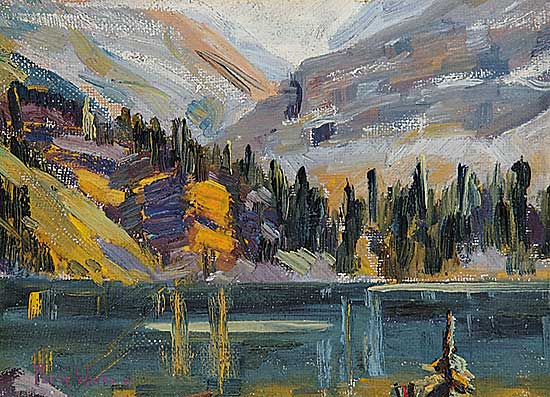 #121.1 ~ Whyte - Untitled - Lake O'Hara Looking Towards Opabin Pass