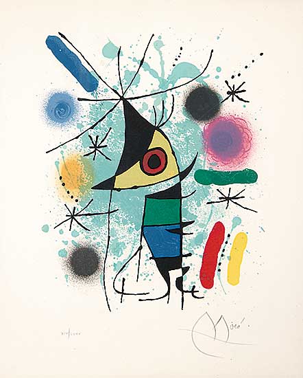 #312 ~ Miro - Lithographs I  XIV/LXXX
