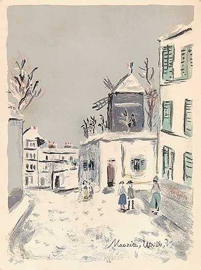 #316 ~ Utrillo - Paris Capitale - [Behind the Moulin Rouge]  #71/197