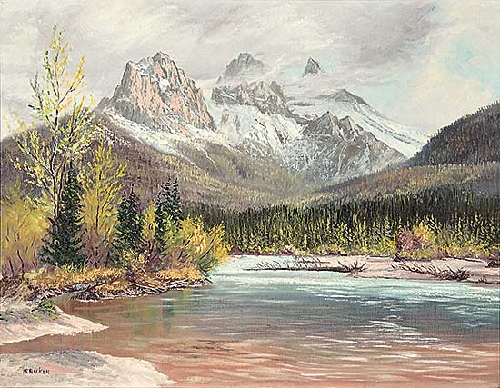 #404 ~ Barker - Untitled - The Three Sisters