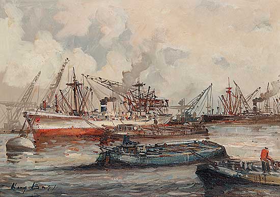 #411 ~ Bos - Untitled - Harbour at Rotterdam