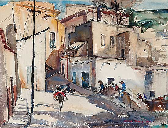 #414 ~ Brooks - Untitled - Village Street, Mexico