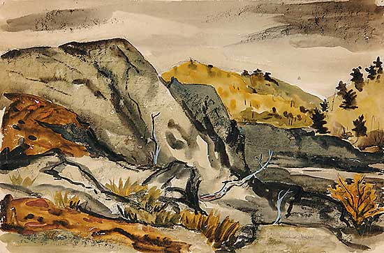 #438 ~ Hagan - Untitled - Autumn Landscape