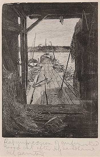 #508 ~ Sandham - Untitled - The Fisherman's Wharf