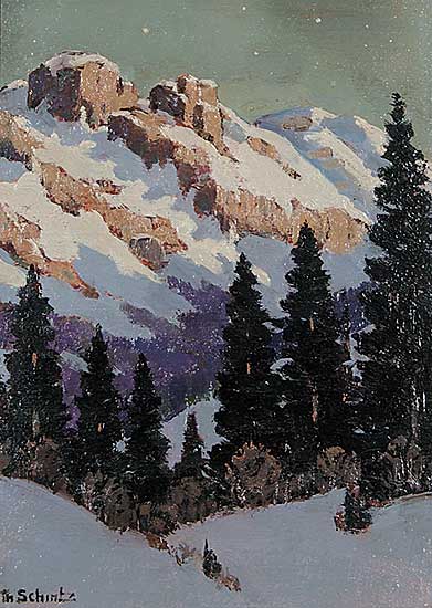 #524 ~ Schintz - Mountains in the Winter Night