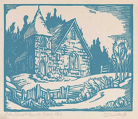 #545 ~ Shelton - Church at Monte Creek, B.C.