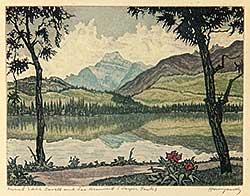 #443 ~ Hornyansky - Mount Edith Cavell and Lac Beauvert, Jasper Park