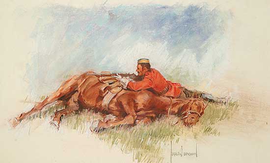 #13.1 ~ Brown - Untitled - Defending the West