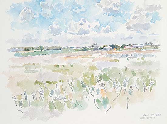 #27 ~ Cowley - Friesen Building from Friesen Pasture