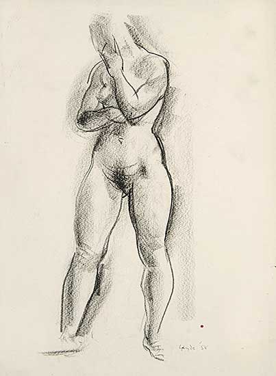 #47 ~ Glyde - Untitled - Standing Nude with Crossed Arms