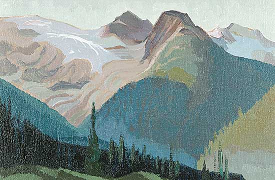 #53 ~ Hassell - Mountain Peaks near Rogers Pass, Alberta [sic]