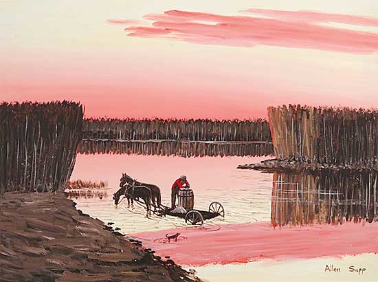 #103 ~ Sapp - Untitled - Filling the Water Barrel