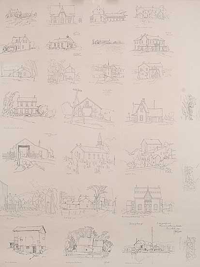 #412 ~ Casson - Untitled - Various Houses and Building in Ontario