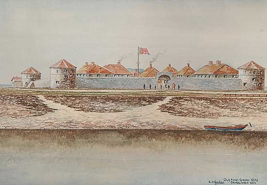 #438 ~ Hutchins - Old Fort Garry 1872, Demolished 1882