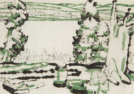#473 ~ Milne - Painting Place / Hilltop