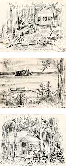 #488 ~ Ogilvie - Untitled - Composer's Workshop, Canoe Lake, 1968