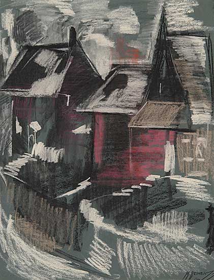 #499 ~ Reinblatt - Untitled - Abstract Street Scene