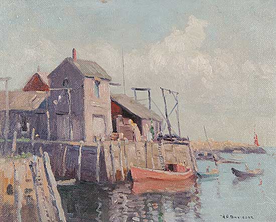 #710 ~ Davisson - Untitled - Still Day at the Harbour