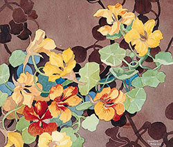 #13 ~ Brown - Untitled - Nasturiums