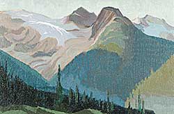 #53 ~ Hassell - Mountain Peaks near Rogers Pass, Alberta [sic]