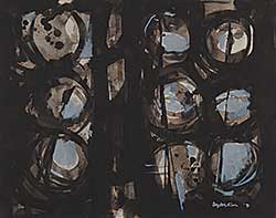 #401 ~ Adaskin - Untitled - Abstract With Circles