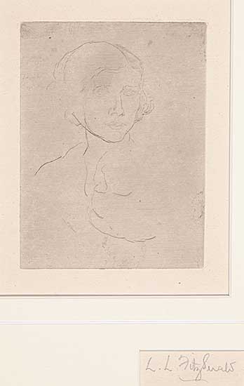 #43 ~ FitzGerald - Head of a Woman