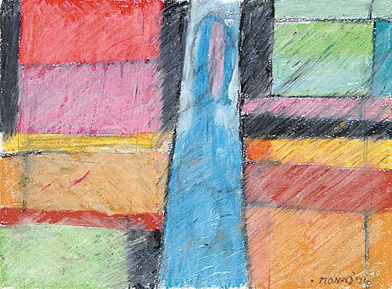 #319.1 ~ Ronald - Untitled - Abstract Stained Glass Window