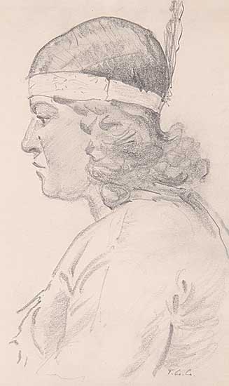#521 ~ Greene - Untitled - Portrait of Pauline Johnson