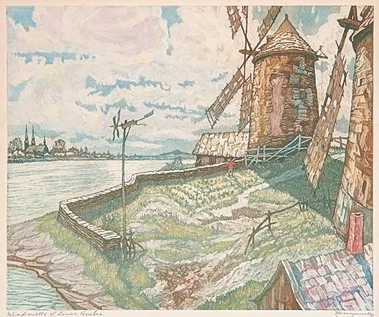 #529 ~ Hornyansky - Windmills of Lower Quebec