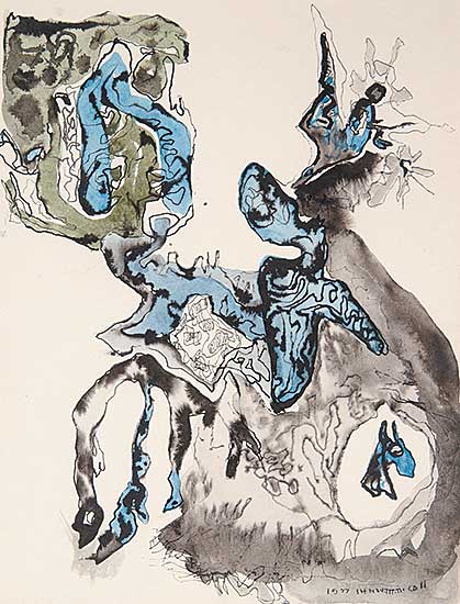 #549 ~ Nicoll - Untitled - Automatic Drawing