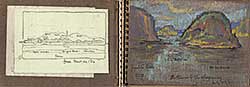 #25 ~ Caron - Untitled - Large Sketch Book from 1929