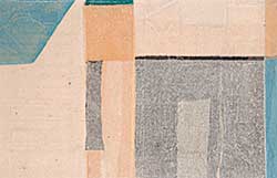 #325 ~ Tanabe - Untitled - Collage in Beige and Blue