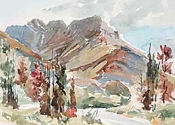 #527.1 ~ Heine - Untitled - Mountain Landscape