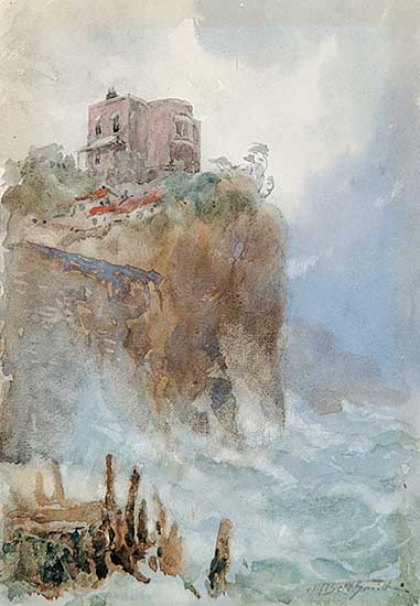 #5 ~ Bell-Smith - Untitled - House on a Rocky Point