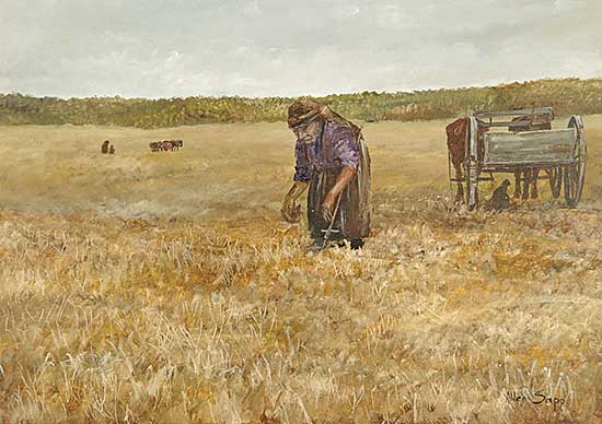 #105 ~ Sapp - Untitled - Threshing Oats