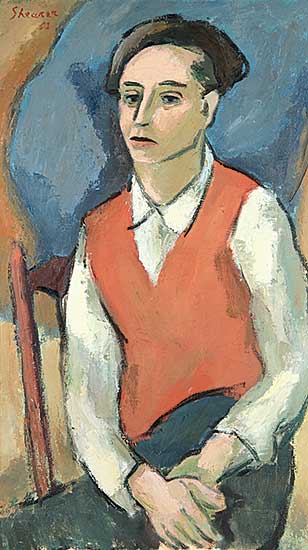 #112 ~ Shearer - Untitled - Young Man in a Red Sweater