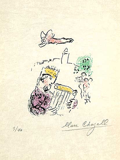 #306 ~ Chagall - Le Roi David  #9/40