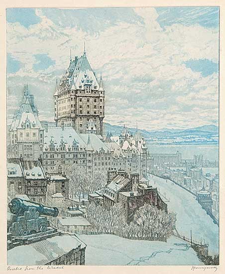 #538 ~ Hornyansky - Quebec from the Citadel
