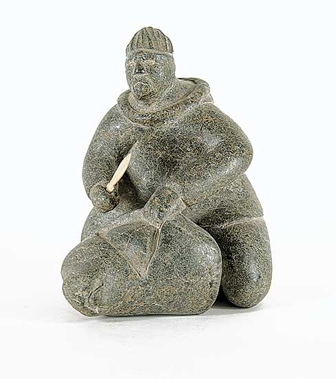 #547 ~ Angutigirk - Untitled - Hunter and Seal