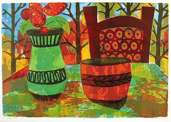 #605 ~ Snow - Garden Table  #19/50