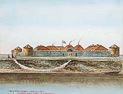 #546 ~ Hutchins - Old Fort Garry, Winnipeg, 1870 [Demolished 1882]