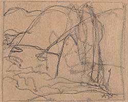#566 ~ Lismer - Untitled - Sketch for Painting