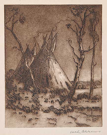 #1 ~ Ahrens - Untitled - Indian Teepees