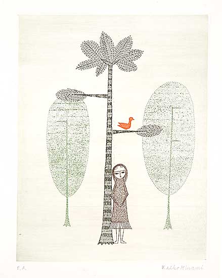 #44 ~ Minami - Untitled - Girl under a Tree  #E.A.