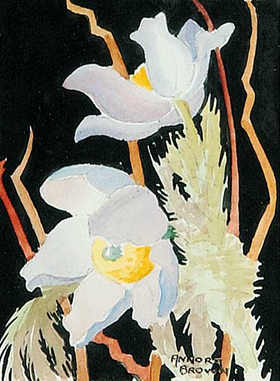 #22 ~ Brown - Untitled - Prairie Anemone
