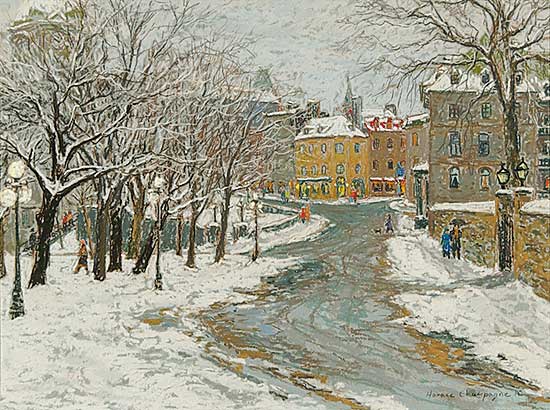 #27 ~ Champagne - A Soft, Mild, January Day by the Park, Parc Morency
