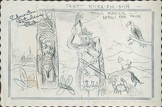 #88 ~ Lismer - Chief Wicka-Nin-Nish Trail Maker Extols the Tribe