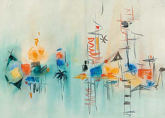 #104 ~ Mitchell - Untitled - Abstract landscape