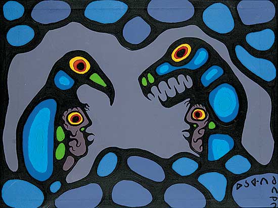 #107 ~ Morrisseau - Spiritual Guides Conflicting