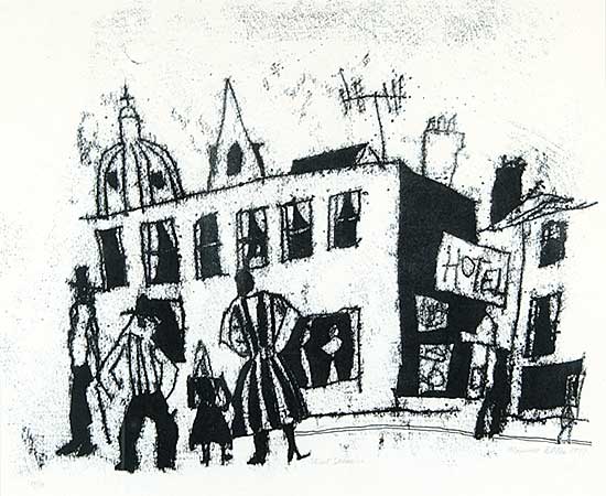 #411 ~ Bates - Street Scene  #14/50